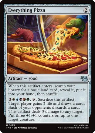 Everything Pizza (TMT-173) - uncommon - Foil