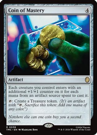 Coin of Mastery (TMC-038) - rare - Foil