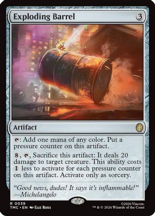 Exploding Barrel (TMC-039) - rare - Foil