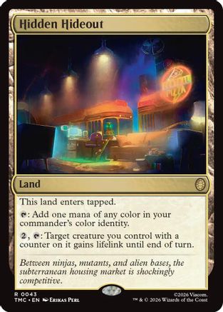 Hidden Hideout (TMC-043) - rare - Foil