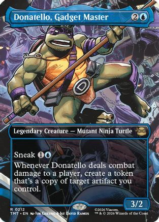 Donatello, Gadget Master (Borderless) (TMT-212) - rare - Foil