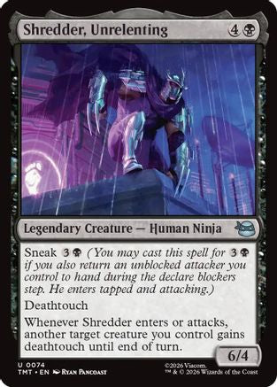 Shredder, Unrelenting (TMT-074) - uncommon - Foil