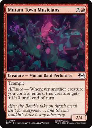 Mutant Town Musicians (TMT-097) - common - Foil