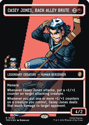 Casey Jones, Back Alley Brute (Borderless) (Surge Foil) (TMC-090) - rare - Foil