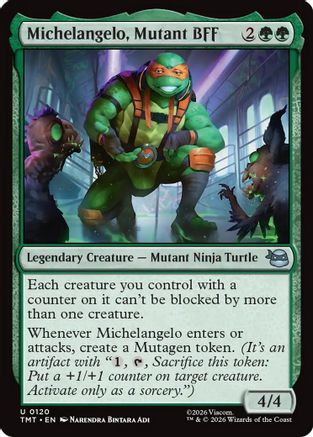 Michelangelo, Mutant BFF (TMT-120) - uncommon - Foil
