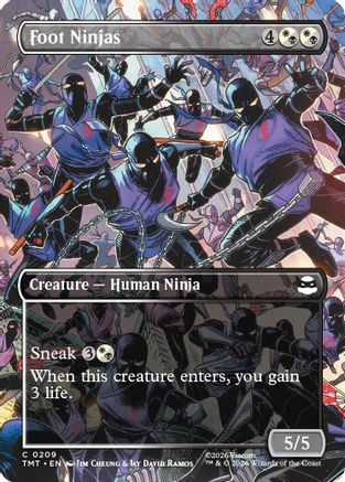 Foot Ninjas (Borderless) (TMT-209) - common
