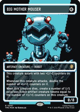 Big Mother Mouser (Borderless) (Surge Foil) (TMC-097) - rare - Foil