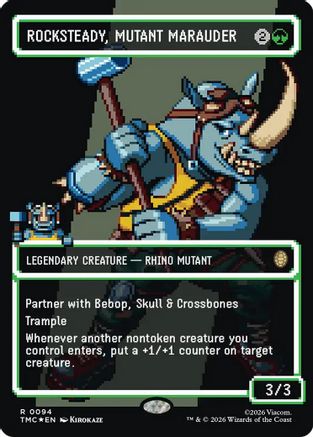 Rocksteady, Mutant Marauder (Borderless) (Surge Foil) (TMC-094) - rare - Foil