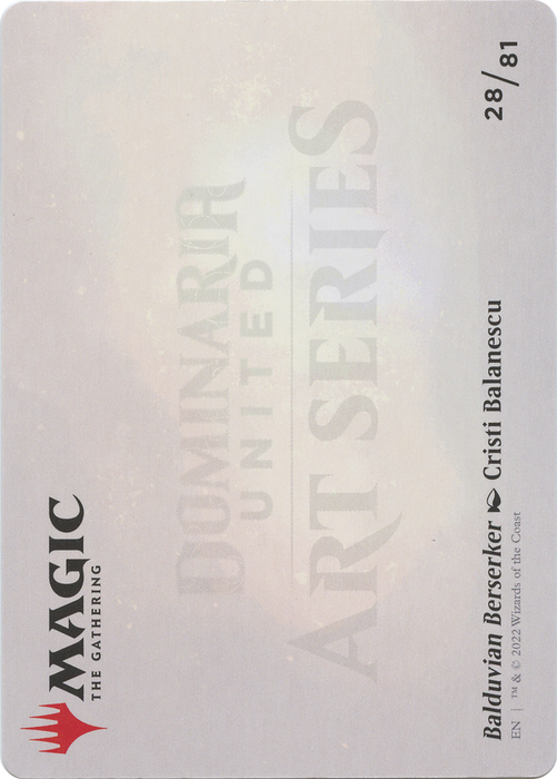 Balduvian Berserker // Balduvian Berserker (ADMU-028) - common (Borderless) - Foil