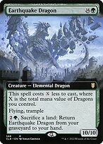 Earthquake Dragon (CLB-588) - rare: (Extended Art) - Foil