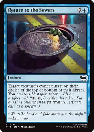 Return to the Sewers (TMT-052) - common