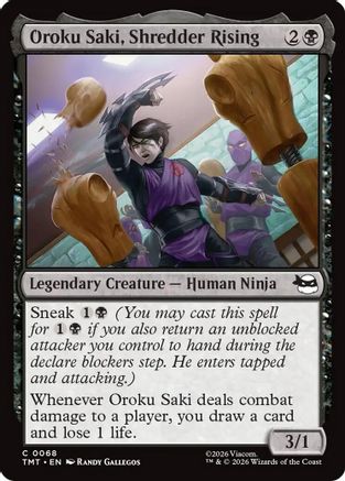 Oroku Saki, Shredder Rising (TMT-068) - common - Foil