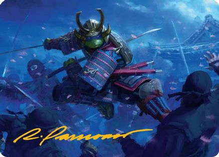 Leonardo, Sewer Samurai Art Card (1/54) (ASTMT-001) - special