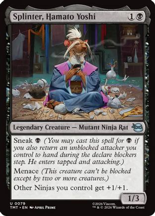 Splinter, Hamato Yoshi (TMT-079) - uncommon - Foil