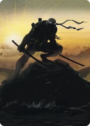 Leonardo, Sewer Samurai Art Card (20/54) (Gold-Stamped Signature) (ASTMT-020) - special