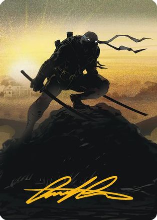 Leonardo, Sewer Samurai Art Card (20/54) (ASTMT-020) - special