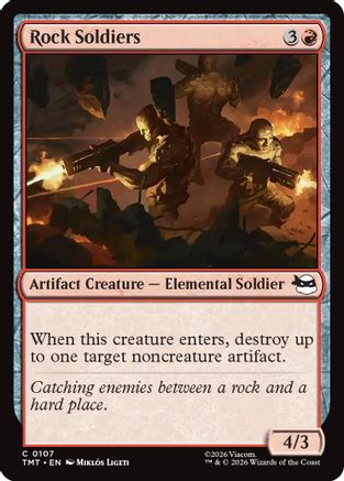 Rock Soldiers (TMT-107) - common - Foil