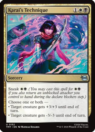 Karai's Technique (TMT-152) - uncommon - Foil