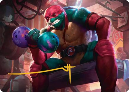 Raphael, Tough Turtle Art Card (ASTMT-009) - special