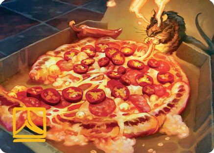 Spicy Oatmeal Pizza Art Card (ASTMT-011) - special