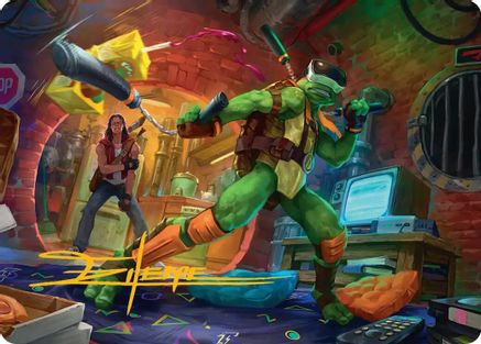 Michelangelo, Game Master Art Card (ASTMT-013) - special