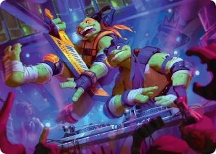 Mikey & Don, Party Planners Art Card (Gold-Stamped Signature) (ASTMT-015) - special