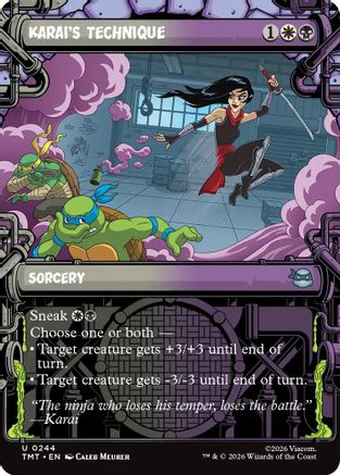 Karai's Technique (Showcase) (TMT-244) - uncommon