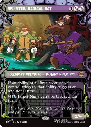 Splinter, Radical Rat (Showcase) (TMT-251) - rare