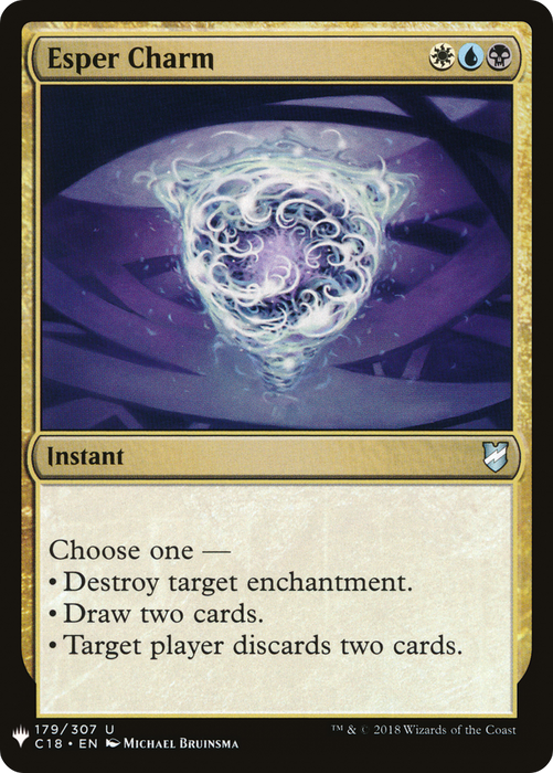 Esper Charm (LIST-C18-179) - uncommon