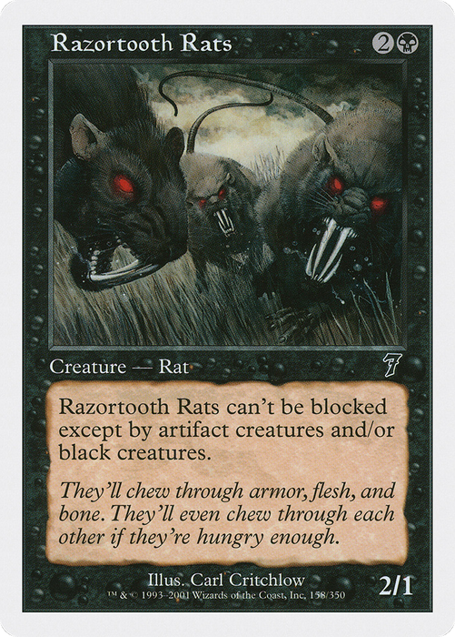 Razortooth Rats (7ED-158) - common