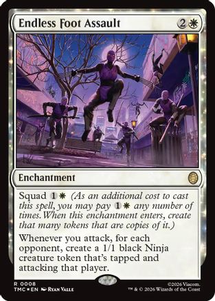 Endless Foot Assault (Surge Foil) (TMC-008) - rare - Foil