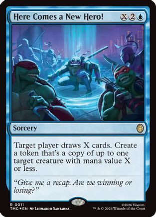 Here Comes a New Hero! (Surge Foil) (TMC-011) - rare - Foil