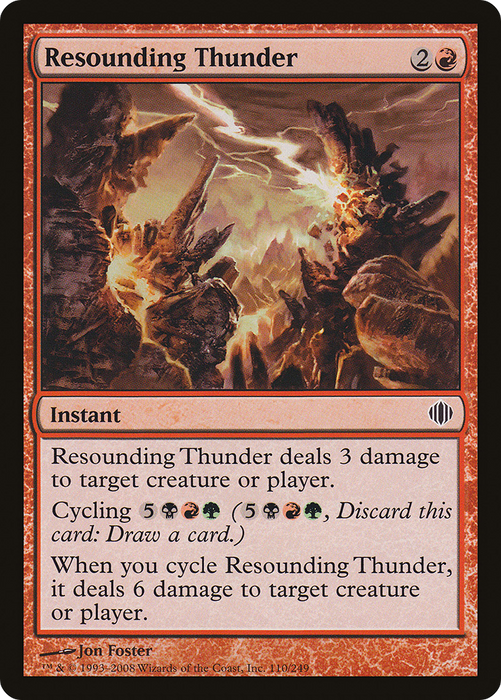 Resounding Thunder (ALA-110) - common - Foil