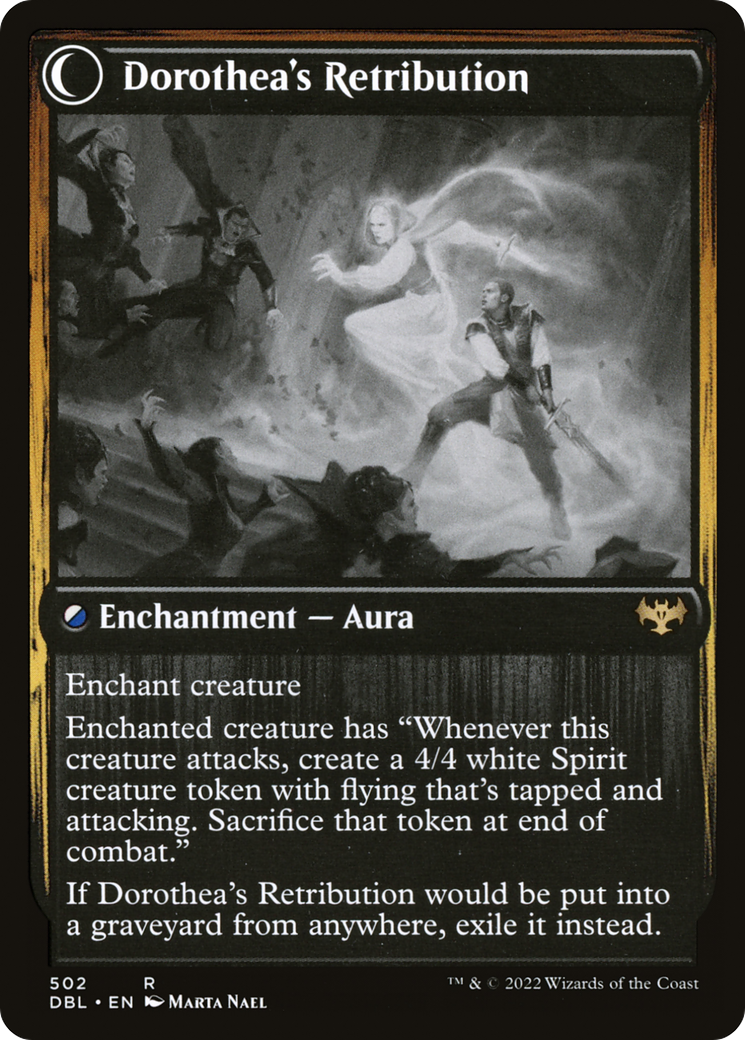 Dorothea, Vengeful Victim // Dorothea's Retribution (DBL-502) - rare: (Double Faced Transform) - Foil