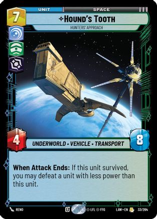 Hound's Tooth - Hunters' Approach (33/264) - ALT - Rare
