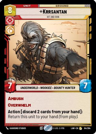 Krrsantan - Hit and Run (84/264) - ALT - Rare