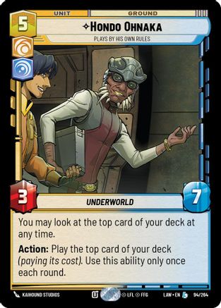Hondo Ohnaka - Plays By His Own Rules (94/264) - ALT - Legendary
