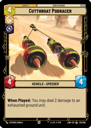 Cutthroat Podracer (213/264) - ALT - Common