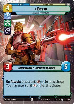 Bossk - Join Our Merry Band (Hyperspace) (265) - ALT - Uncommon