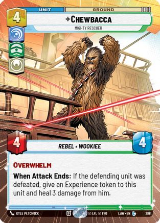 Chewbacca - Mighty Rescuer (Hyperspace) (298) - ALT - Legendary