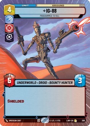 IG-88 - Programmed to Kill (Hyperspace) (306) - ALT - Rare