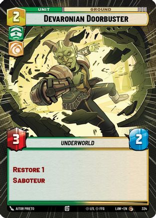 Devaronian Doorbuster (Hyperspace) (334) - ALT - Common