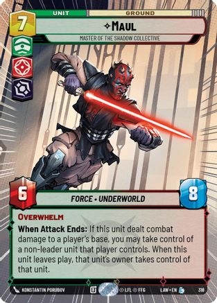 Maul - Master of the Shadow Collective (Hyperspace) (318) - ALT - Legendary
