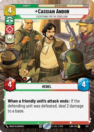 Cassian Andor - Everything for the Rebellion (Hyperspace) (320) - ALT - Rare
