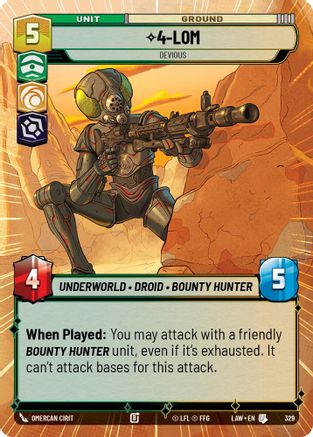 4-LOM - Devious (Hyperspace) (329) - ALT - Uncommon