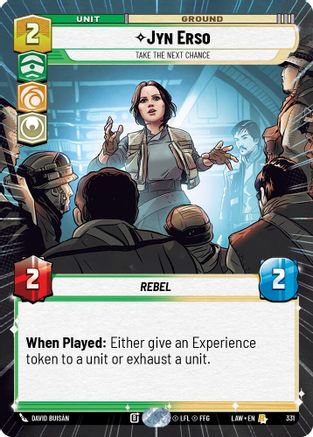 Jyn Erso - Take the Next Chance (Hyperspace) (331) - ALT - Rare