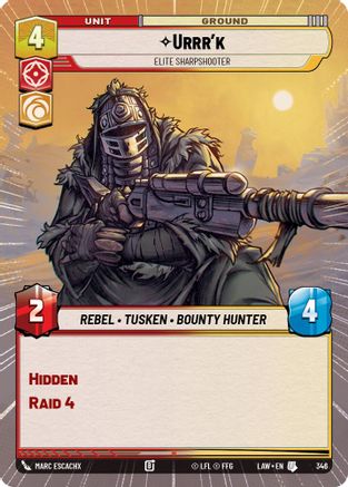 Urrr'k - Elite Sharpshooter (Hyperspace) (346) - ALT - Uncommon