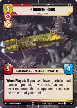 Broken Horn - Vizago's Pride (Hyperspace) (347) - ALT - Uncommon