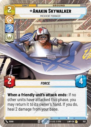 Anakin Skywalker - Prescient Podracer (Hyperspace) (352) - ALT - Rare