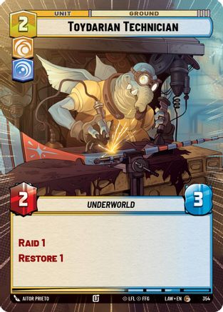 Toydarian Technician (Hyperspace) (354) - ALT - Common